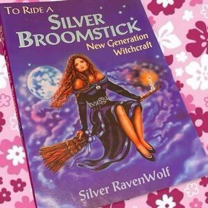 VINTAGE: Silver Broomstick New Generation Witchcraft Book — Purple Cover